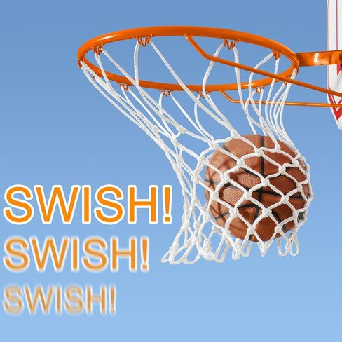 NEIJIANG Basketball Net Replacement Outdoor, Upgraded Thickening Heavy Duty, All Weather Anti Whip, Fits Standard Indoor or Outdoor 12 Loops Rim in Saudi Arabia