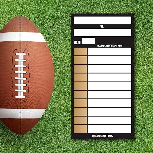 بطاقات شريطية لكرة القدم ذات 10 خطوط (100 بطاقة/حزمة) - بطاقات حمام السباحة Superbowl - بطاقات كرة القدم الشريطية للخدش - بطاقات الرهان للخدش - بطاقات كرة القدم للخدش in Saudi Arabia