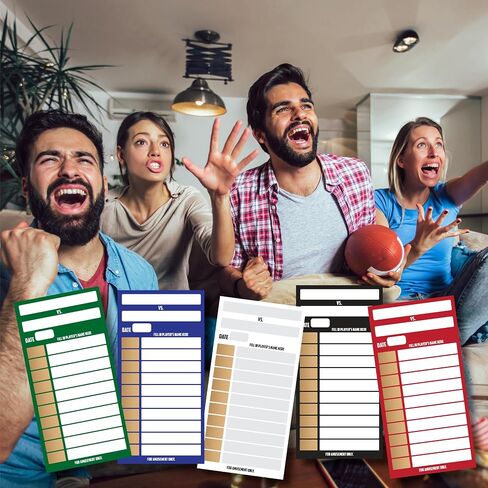 بطاقات شريطية لكرة القدم ذات 10 خطوط (100 بطاقة/حزمة) - بطاقات حمام السباحة Superbowl - بطاقات كرة القدم الشريطية للخدش - بطاقات الرهان للخدش - بطاقات كرة القدم للخدش in Saudi Arabia