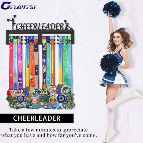 إطار حامل ميدالية Cheerleader، إطار حامل شماعات، معدن فولاذي قوي أسود، مثبت على الحائط أكثر من 50 ميدالية in Kuwait