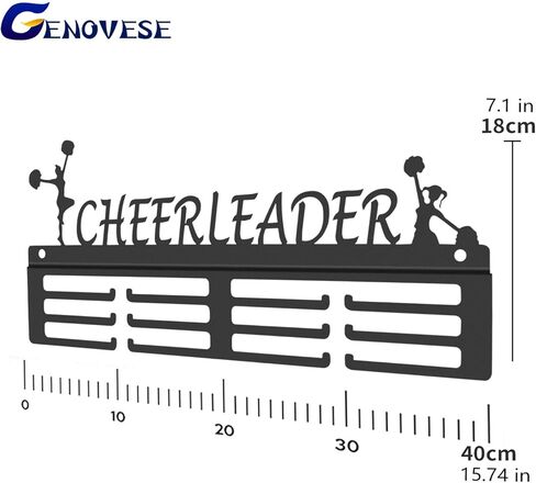 إطار حامل ميدالية Cheerleader، إطار حامل شماعات، معدن فولاذي قوي أسود، مثبت على الحائط أكثر من 50 ميدالية in Kuwait