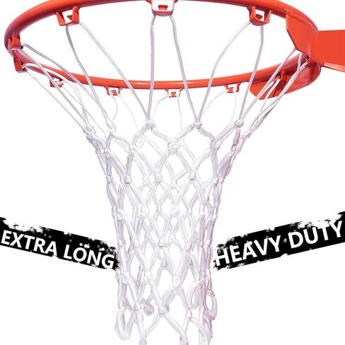 Amble Basketball Net Replacement - Heavy Duty Net in All Weather for Indoor and Outdoor - Fits 12 Loops Rim in Saudi Arabia