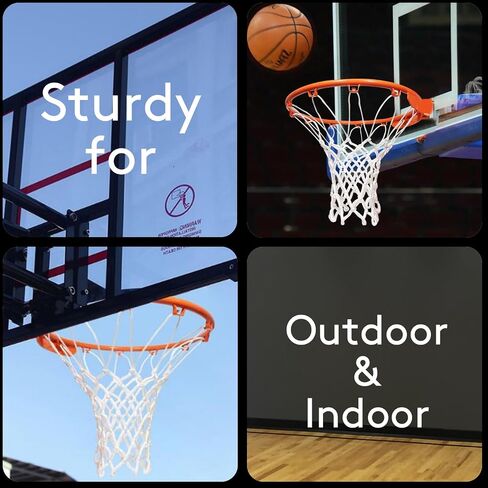 Amble Basketball Net Replacement - Heavy Duty Net in All Weather for Indoor and Outdoor - Fits 12 Loops Rim in Saudi Arabia