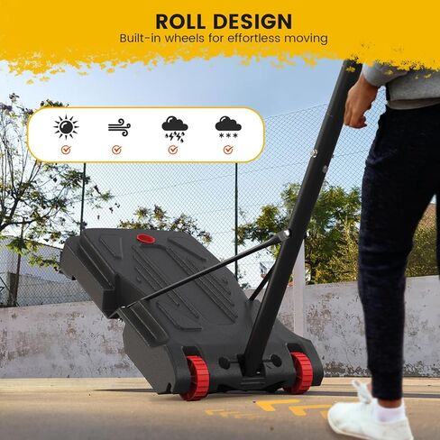 كرة السلة المحمولة هوب الأهداف النظام في الهواء الطلق، 3FT إلى 7FT ارتفاع قابل للتعديل للأطفال كرة السلة الوقوف بذاتها للداخلية في الهواء الطلق مع اللوحة الخلفية الإطار الصلب، قاعدة قابلة للتعبئة قابلة للإزالة، مقاومة للطقس in Kuwait