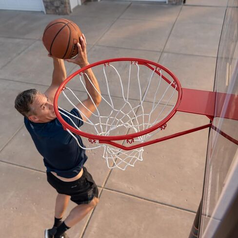 Lifetime Pro Court Height Adjustable Portable Basketball System, 44 Inch Backboard in Saudi Arabia