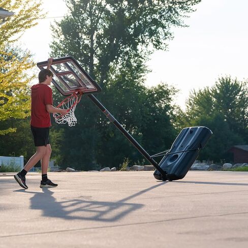 Lifetime Pro Court Height Adjustable Portable Basketball System, 44 Inch Backboard in Saudi Arabia