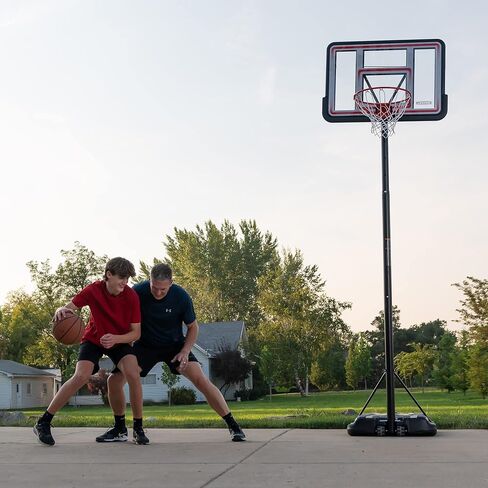 Lifetime Pro Court Height Adjustable Portable Basketball System, 44 Inch Backboard in Saudi Arabia