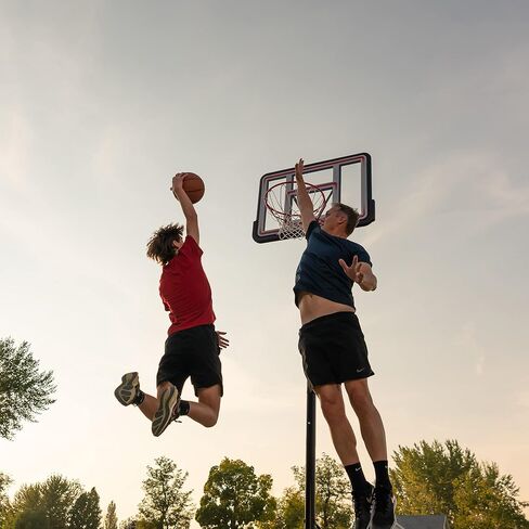 Lifetime Pro Court Height Adjustable Portable Basketball System, 44 Inch Backboard in Saudi Arabia
