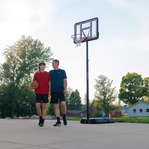 Lifetime Pro Court Height Adjustable Portable Basketball System, 44 Inch Backboard in Saudi Arabia