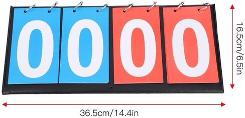 Yosoo 4 Digit Score Keeper Score Flipper, Lightweight Portable Sports Scoreboard for Games Basketball Tennis Table in Saudi Arabia