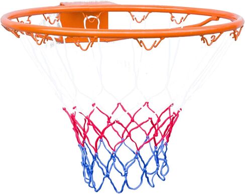 حافة صلبة لكرة السلة، شبكة كرة سلة، هدف كرة السلة للتعليق في الأماكن المغلقة والمفتوحة مع شبكة كرة السلة المثبتة على الحائط لجميع الأحوال الجوية 18 بوصة in Kuwait