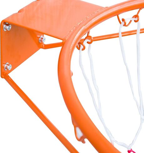 حافة صلبة لكرة السلة، شبكة كرة سلة، هدف كرة السلة للتعليق في الأماكن المغلقة والمفتوحة مع شبكة كرة السلة المثبتة على الحائط لجميع الأحوال الجوية 18 بوصة in Kuwait