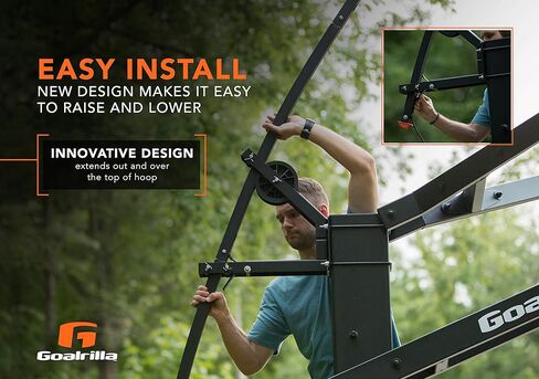 مصباح حلقة كرة السلة LED من Goalrilla يضيء اللوحة الخلفية والحافة والملعب ويناسب جميع حلقات Goalrilla وغيرها من الأطواق الأرضية in Kuwait