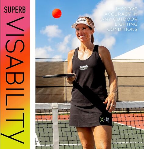 Franklin Sports Outdoor Pickleballs - X-40 Pickleball Balls - USA Pickleball (USAPA) Approved - Official US Open Ball in Saudi Arabia