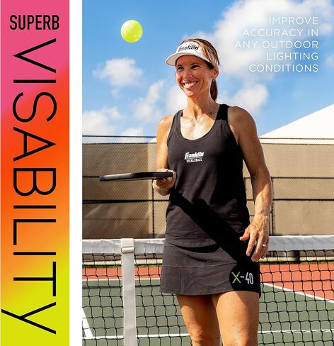 Franklin Sports Outdoor Pickleballs - X-40 Pickleball Balls - USA Pickleball (USAPA) Approved - Official US Open Ball in Saudi Arabia