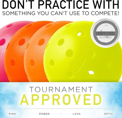 Franklin Sports Outdoor Pickleballs - X-40 Pickleball Balls - USA Pickleball (USAPA) Approved - Official US Open Ball in Saudi Arabia