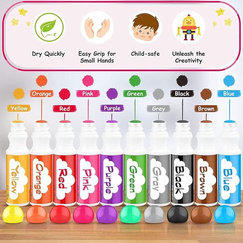 Dot Markers for Toddlers Kids, Bingo Daubers Washable Art Markers 8 Colors in Saudi Arabia