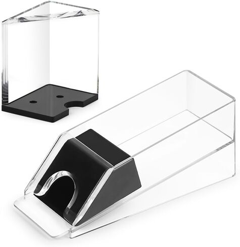 Akamino 4 Deck Blackjack Shoe and Discard Tray, Clear Acrylic Card Dispenser Blackjack Dealing Shoe Card Dispenser for Playing Cards,Standard Size Poker Deck,Family Game Night in Saudi Arabia