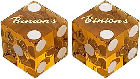 Premium Felt 6ft x 3ft Craps Layout, Featuring Genuine Binion's Downtown Las Vegas Gambling Hall Casino Craps Dice Yellow in Saudi Arabia