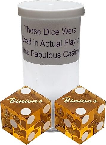 Premium Felt 6ft x 3ft Craps Layout, Featuring Genuine Binion's Downtown Las Vegas Gambling Hall Casino Craps Dice Yellow in Saudi Arabia