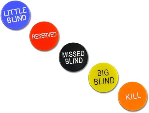 TOYANDONA 15 pcs Poker Dealer Button Dealer Poker Button Poker chip Big Bling Button Five Colors Texas in Saudi Arabia