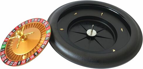 Yuanhe Deluxe Roulette Wheel Set - 18" Casino Grade Roulette Game Set with 2 Balls Pills,Very Smooth Spinning Action,Great for Home Game Night or Professional Use. in Saudi Arabia