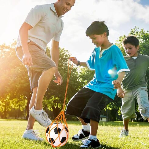 شبكة تدريب ركل كرة القدم HTZNHXT 4 قطع، مدرب رمي كرة القدم للأطفال والكبار، معدات تدريب كرة القدم تساعد على اللعب في كرة القدم لأحجام الكرة 3، 4، 5 in Kuwait