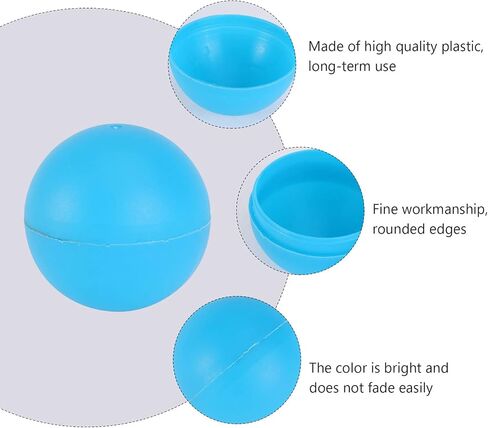 Happyyami Lottery Balls Raffle Balls Bingo Balls with No Number Plastic Hollow Balls 40MM Blue in Saudi Arabia