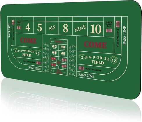 70" x 35" Poker Mat for Table with Carrying Bag, Professional Casino Blackjack Tabletop Layout Poker Table Mat, Non-Slip Rubber Poker Table Top Cover for Parties, Home Entertainment, Poker Game Night in Saudi Arabia