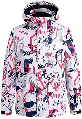 بدلة ثلج شتوية للرجال من WOWULOVELY مقاومة للماء وسترة جبلية مقاومة للرياح وبنطلون بدلة تزلج معزولة للتزلج على الجليد in Kuwait