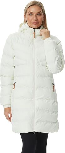 سترة نسائية منتفخة من ALPHA CAMP معطف شتوي مقاوم للماء ومقاوم للرياح وأكمام طويلة وسترة مبطنة من القطن in Kuwait