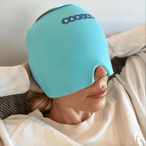 Migraine and Headache Relief Cap – Hot and Cold Therapy for Migraines, Headaches, Stress Relief and More – One Size Fits Most - Black