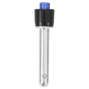 uxcell 1 Pcs Quick Release Pin, 1/4" x 1.06"(Dia. x L) Ball Locking Pin with Push Button 304 Stainless Steel Ring Handle Locking Pin with Wire for Audio Bimini Top Marine, Silver