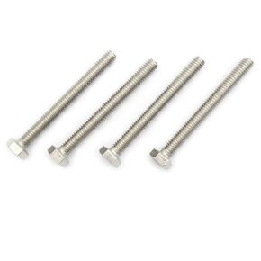 10pcs Hex Head Screw Bolts, (5/16-18 x 3") Hex Head Bolts, (Full Thread), 304 Stainless Steel (Silvery)