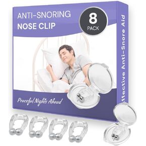 Anti-Snoring Nose Clip – Silicone Magnetic Device for Improved Breathing & Reduced Snoring – Soft, Adjustable Nasal Clip for Comfortable Sleep – Suitable for Men and Women