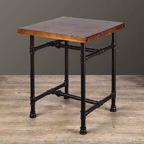 24 Inch Industrial Rustic Iron Pipe Entry Table, End Table, Coffee Table, Side Table, Metal Legs, Bar Table/Home Set/Living Room Set/Dining Room