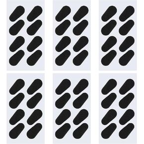 SING F LTD 100 Pairs Soft Sponge Nose Pads Self Adhesive Eyeglass Nose Pads Anti-Slip Eyeglass Nose Pads for Glasses Eyeglasses Sunglasses 1mm Black Colour