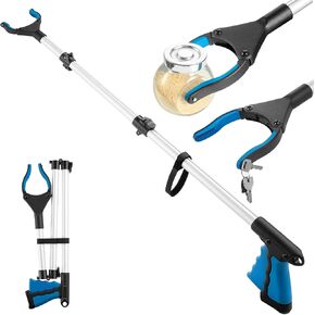 43 Inch Grabber Reacher Tool, Grabbers for Seniors Heavy Duty, Trash Picker Upper Grabber, Collapsible and Easy to Store, Wide Jaw, Grips Items Easily and Securely in Saudi Arabia