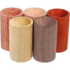 Cabilock Aroma Diffuser Aroma Diffuser Essential Oil Diffuser Wood: 5Pcs Mini Round Wood Block Fragrance Wooden Diffuser for Home Office Car Essential Oils Diffuser Essential Oils Diffuser