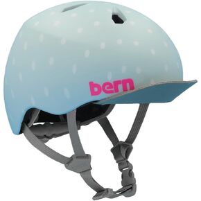 Bern Nina Kids Bike Helmet, Lightweight, Adjustable fit, Soft flip Visor, for Children Ages 5 to 8