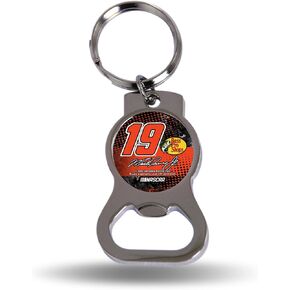 Martin Truex Jr. No.19 2024 Team Logo NASCAR Metal Bottle Opener W/Key Ring–Lightweight but Durable to Last–Ideal for Parties, Tailgating, Beach or Pool–Great Pocket Size Gift for Dad, Mom or Any Fan