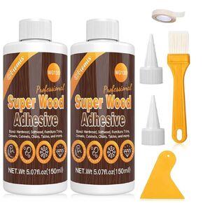 Wood Glue for Furniture Heavy Duty, Strong Bond Waterproof Professional Furniture Repair Glue Dries Clear for Woodworking, Furniture, Crafts (60g/2.02oz 1Pack)