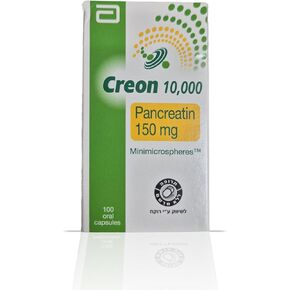 Creon 10,000 Enzyme Supplement for Pancreatic Insufficiency - Supports Digestion with Lipase, Protease, Amylase - 100 Capsules