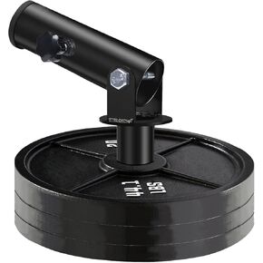Landmine Attachment for 2" Olympic Barbell, T Bar Row Attachment - 360° Swivel Landmine Base for Back or Full-Body Workout Home Gym Equipment - Deadlifts Squats Landmine Attachment