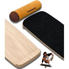 Balance board for Surf & Golf & Paddle Board & Swimming & Core muscles Training, Wobble Balance Exercise Equipment for Fitness for beginners,Includes 4" natural cork roller.