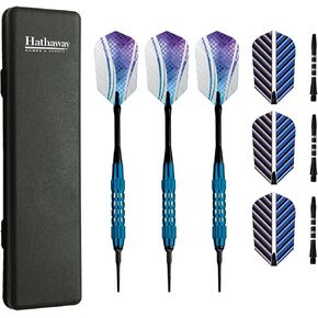 Hathaway Galaxy Soft Tip Darts (3 Set), Black/Multi, (BG1057)