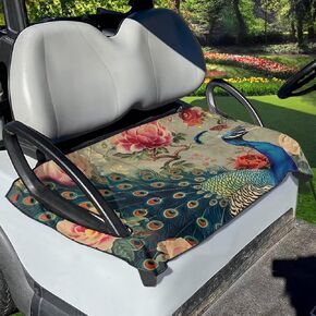 أغطية مقاعد عربة الجولف من Flashideas Turtle، بطانية منشفة صيفية مضادة للساخنة لمقعد عربة الجولف من البوليستر وسهلة التنظيف تناسب معظم عربات الجولف في نادي السيارات
