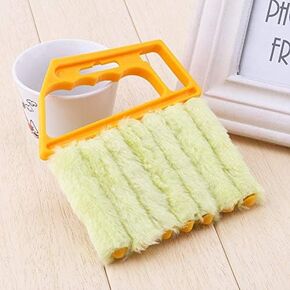 Mini Blind Window Dust Cleaner Brusher, 1 Pcs Finger Dusting Cleaner Tool Washable Duster Brush for Window Air Conditioner Duster Dirt