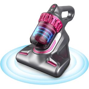 Mattress Vacuum Cleaner, 3-in-1 Bed Vacuum Cleaner Handheld Cordless with UV Light, HEPA Filter,10Kpa Strong Suction,Low Noise,Suitable for Dust, Pet Hair, Etc (Grey)