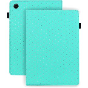 Case for iPad 10.2 Inch iPad 9th/8th/7th Generation 2021/2020/2019, Stand Folio PU Leather Cover with Card Holder for iPad 10.2" - Glitter White